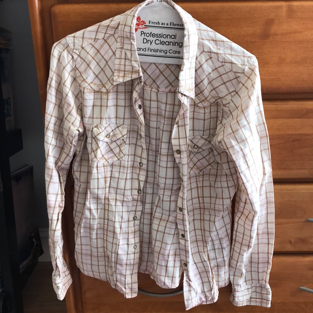 Punch button down western women’s shirt
